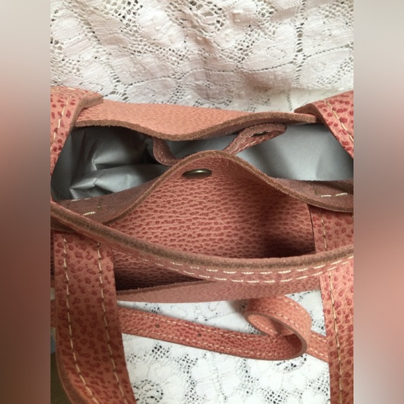 New Mini Portland Leather Goods tote. Flamingo - Picture 2 of 15